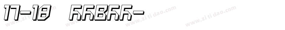 17-18 骑士 Caval字体转换
